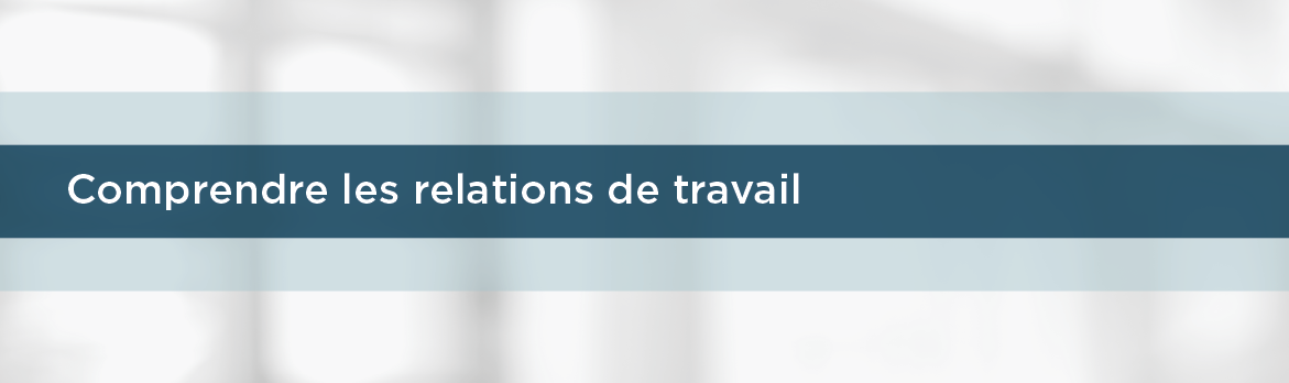 Comprendre les relations de travail