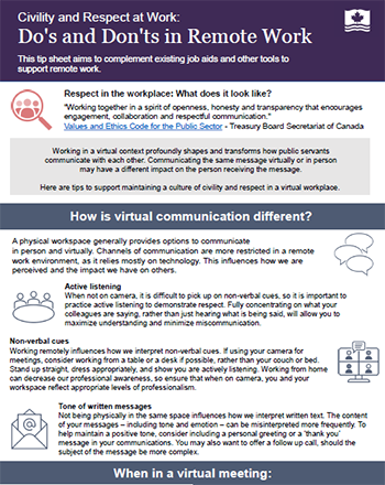 Civility and Respect at Work: Do's and Don'ts in Remote Work
