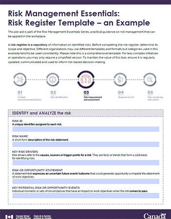 Risk Management Essentials: Risk Register Template - an Example