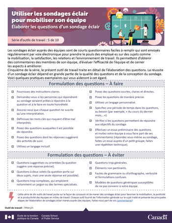 Utiliser les sondages éclair pour mobiliser son équipe&nbsp;: Élaborer les questions d'un sondage éclair